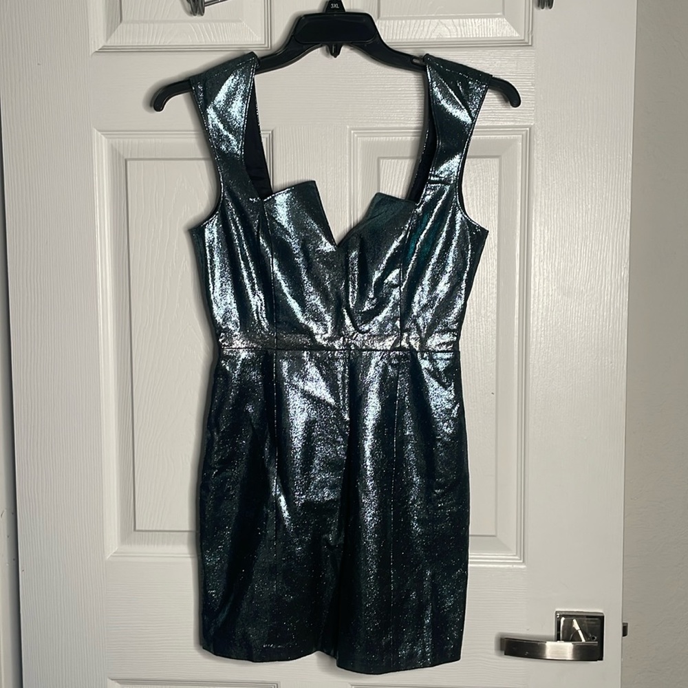 Nastygal shimmery tank mini dress
